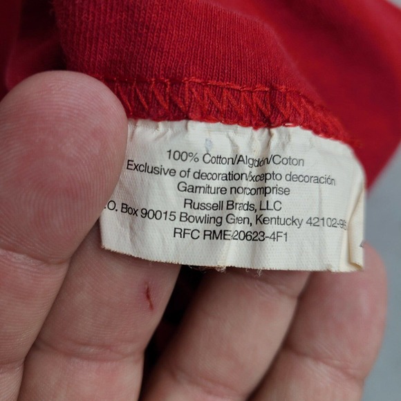 Georgia Bulldogs T-Shirt‎ Men's Large Red Russell Athletic Eastern Division - Picture 6 of 12